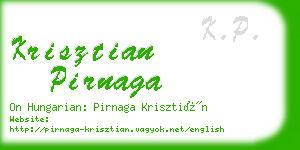 krisztian pirnaga business card